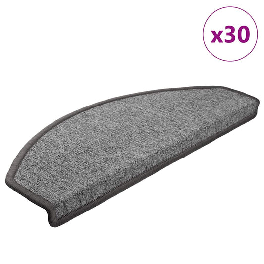 Stair mats 30 pcs light gray 65x24x4 cm