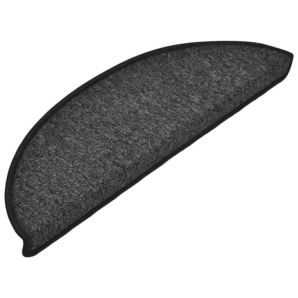 Stair mats 20 pieces anthracite 56x17x3 cm