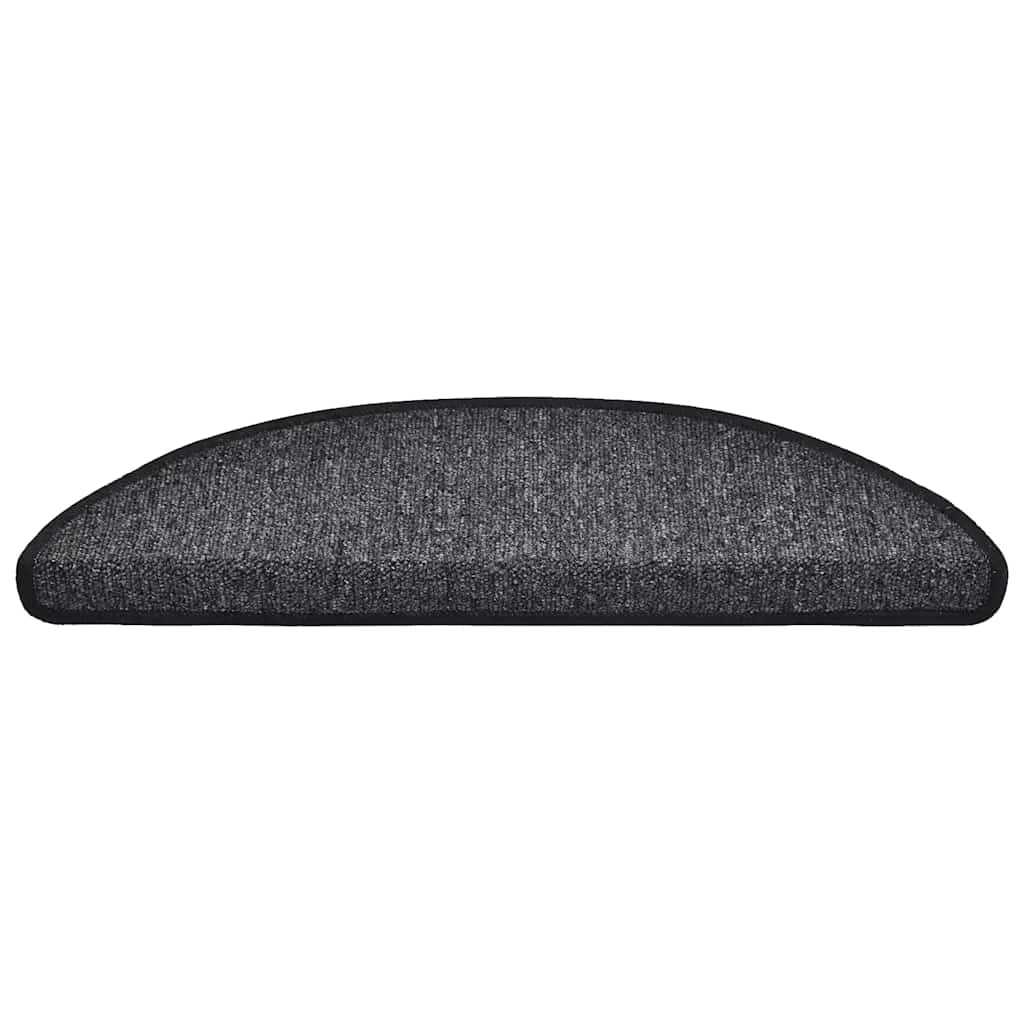 Stair mats 20 pieces anthracite 56x17x3 cm