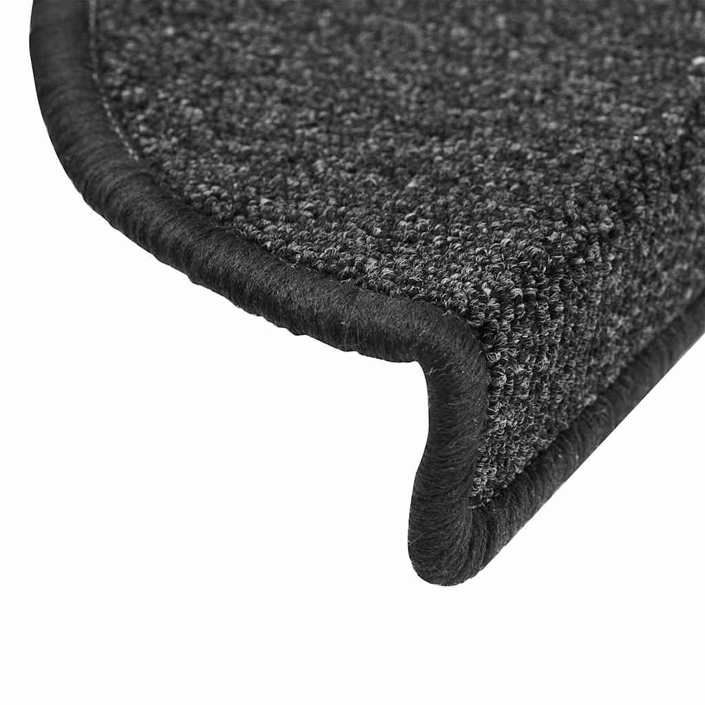 Stair mats 20 pieces anthracite 56x17x3 cm