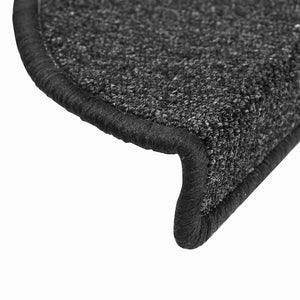 Stair mats 20 pieces anthracite 56x17x3 cm