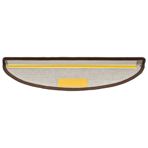 Stair mats 20 pieces coffee brown 56x17x3 cm