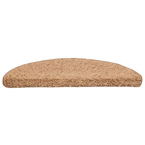 Stair mats 20 pcs beige 56x17x3 cm