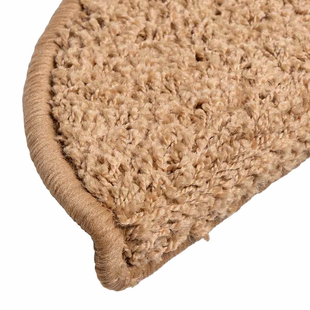Stair mats 20 pcs beige 56x17x3 cm