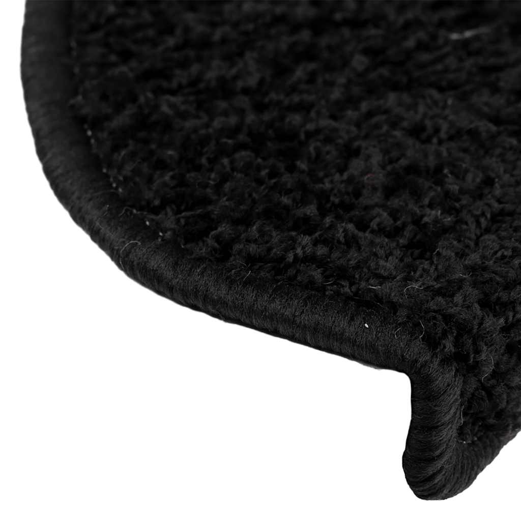 Stair mats 20 pcs black 65x21x4 cm