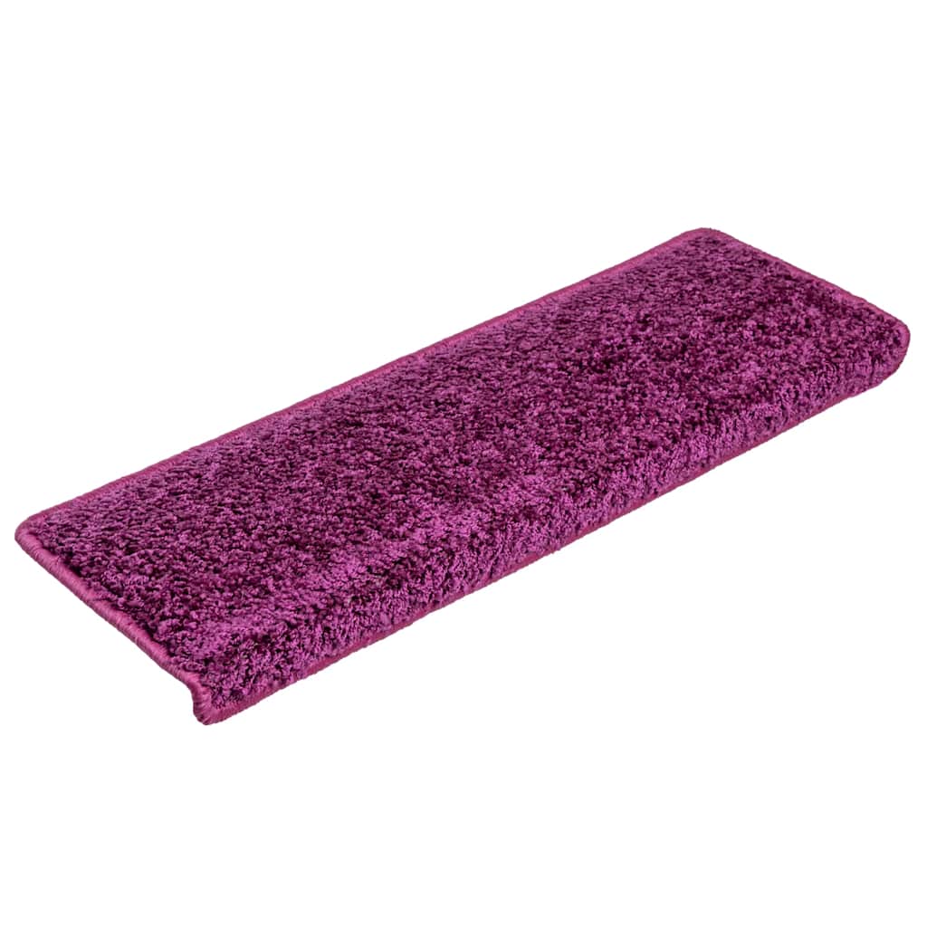 Stair mats 20 pcs 65x21x4 cm purple