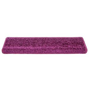 Stair mats 20 pcs 65x21x4 cm purple