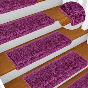 Stair mats 20 pcs 65x21x4 cm purple