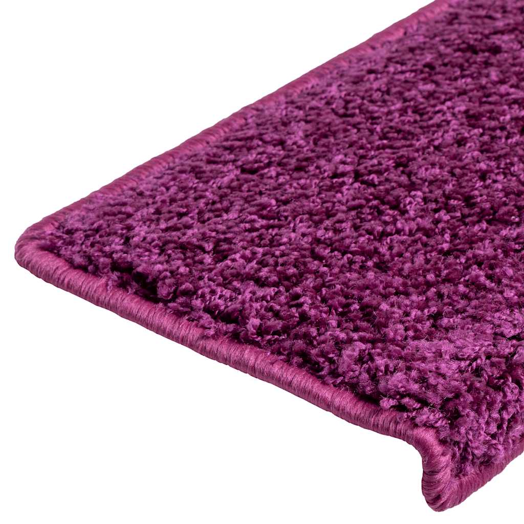 Stair mats 20 pcs 65x21x4 cm purple