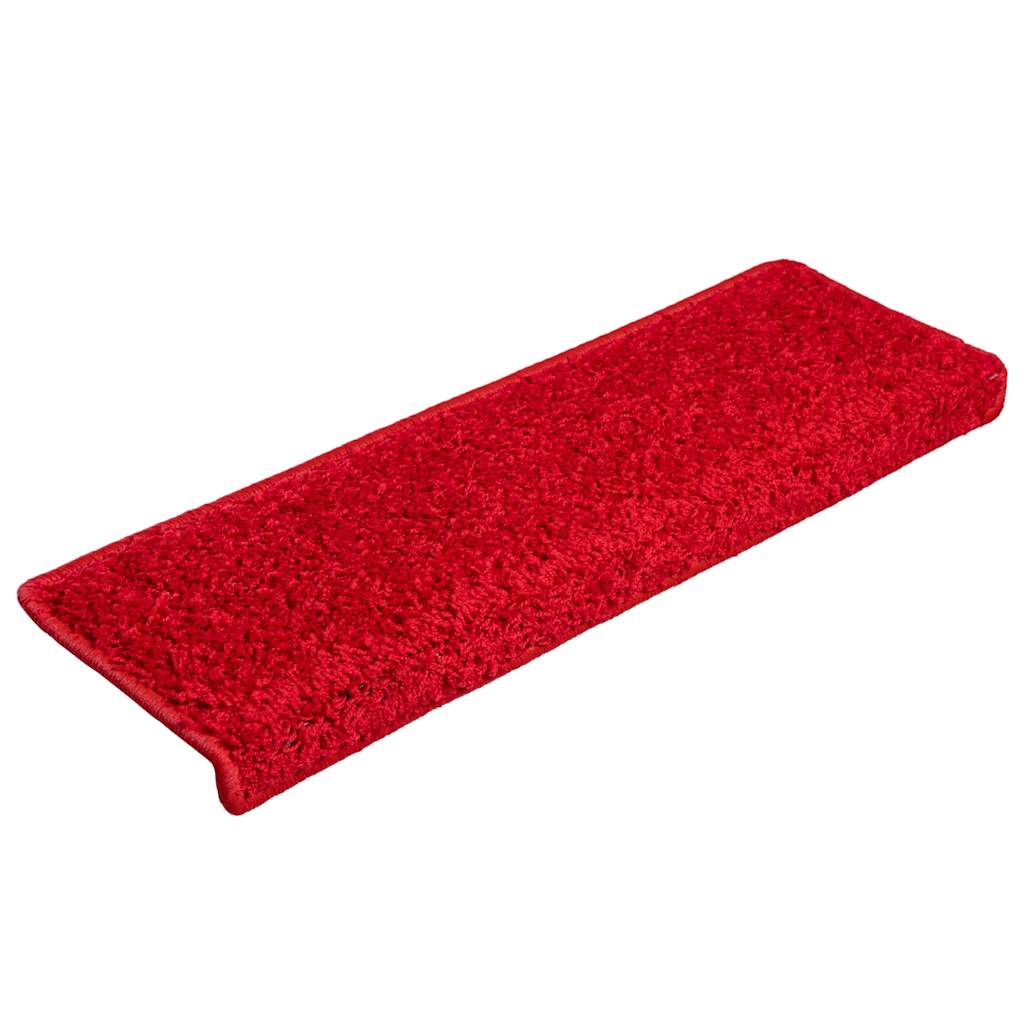 Stair mats 20 pcs 65x21x4 cm red