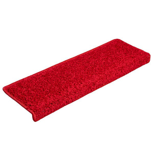 Stair mats 20 pcs 65x21x4 cm red
