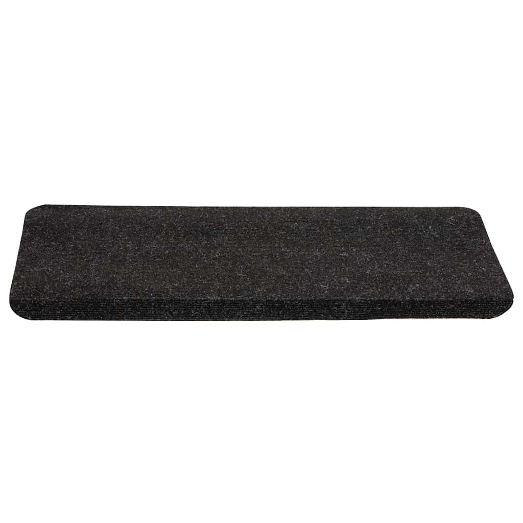 Self-adhesive stair mats 30 pieces anthracite 65x24.5x3.5 cm