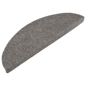 Self-adhesive stair mats 30 pcs gray 56x17x3 cm