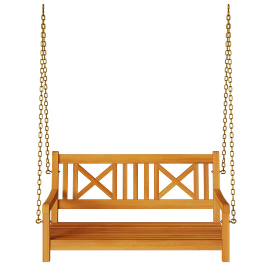 2-seters Hage Svingbenk 110x56x58 cm Solid Akasietre