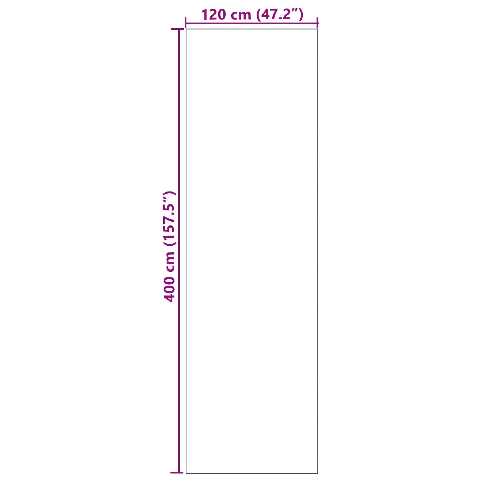 Doormat Washable Pink 120x400 cm