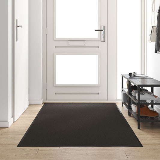 Doormat Washable Black 120x250 cm