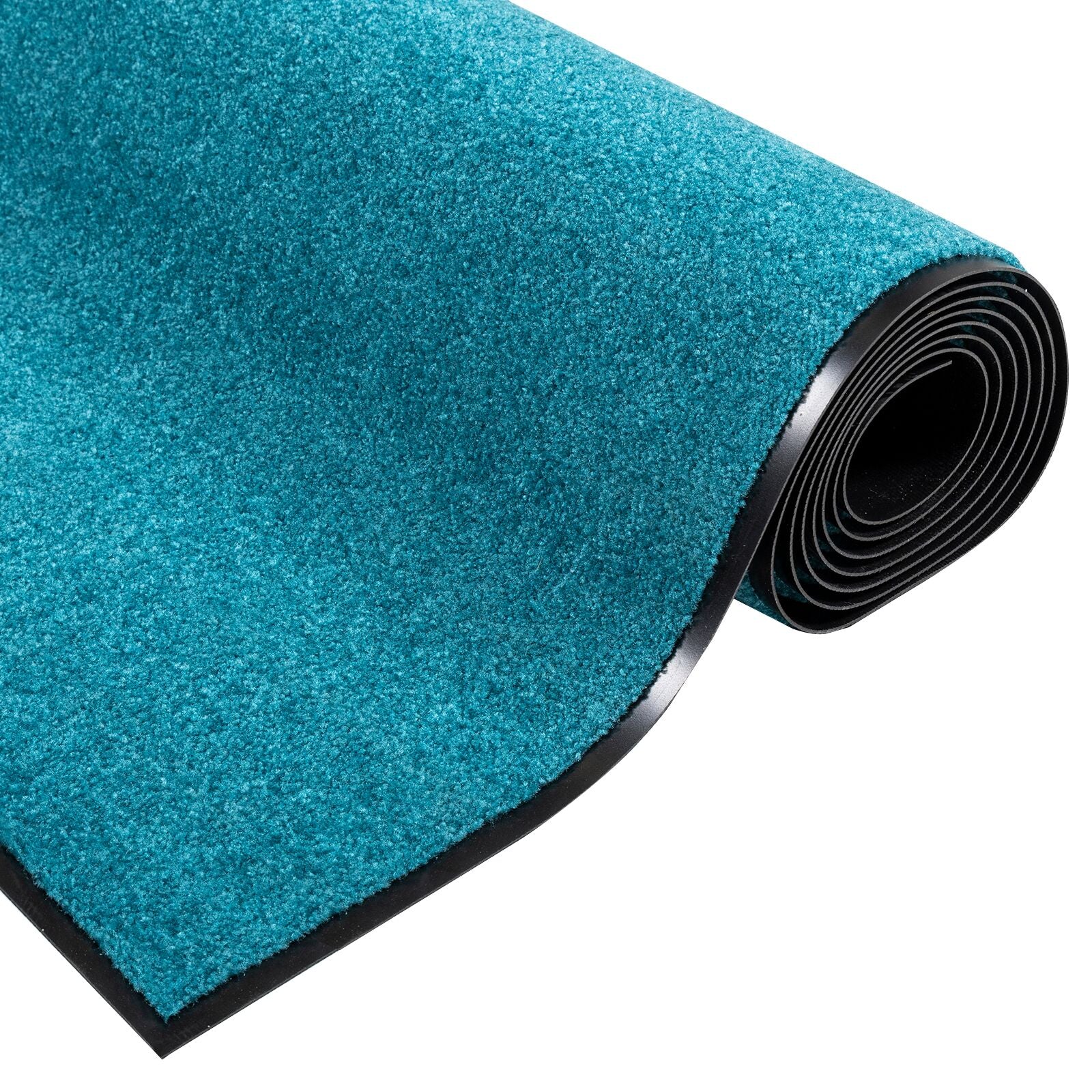 Doormat Washable Cyan 120x300 cm