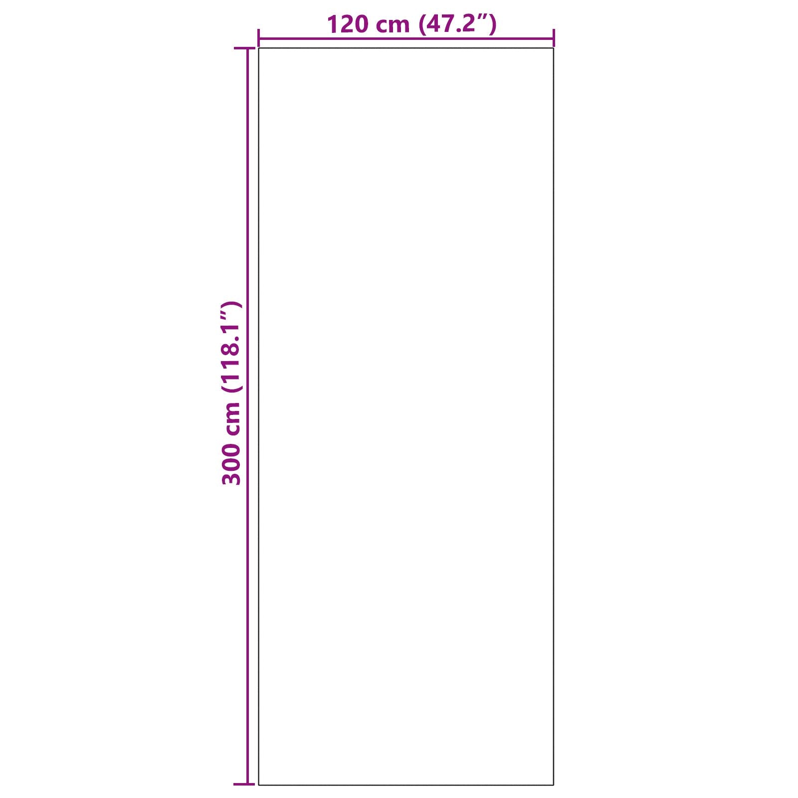 Doormat Washable Cyan 120x300 cm