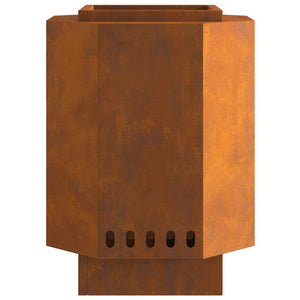 Smokeless Fire Pit 38x38x51 cm Weatherproof Steel