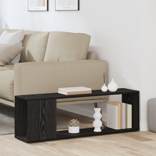 Bookshelf, black oak, 100x24x32 cm, engineered wood