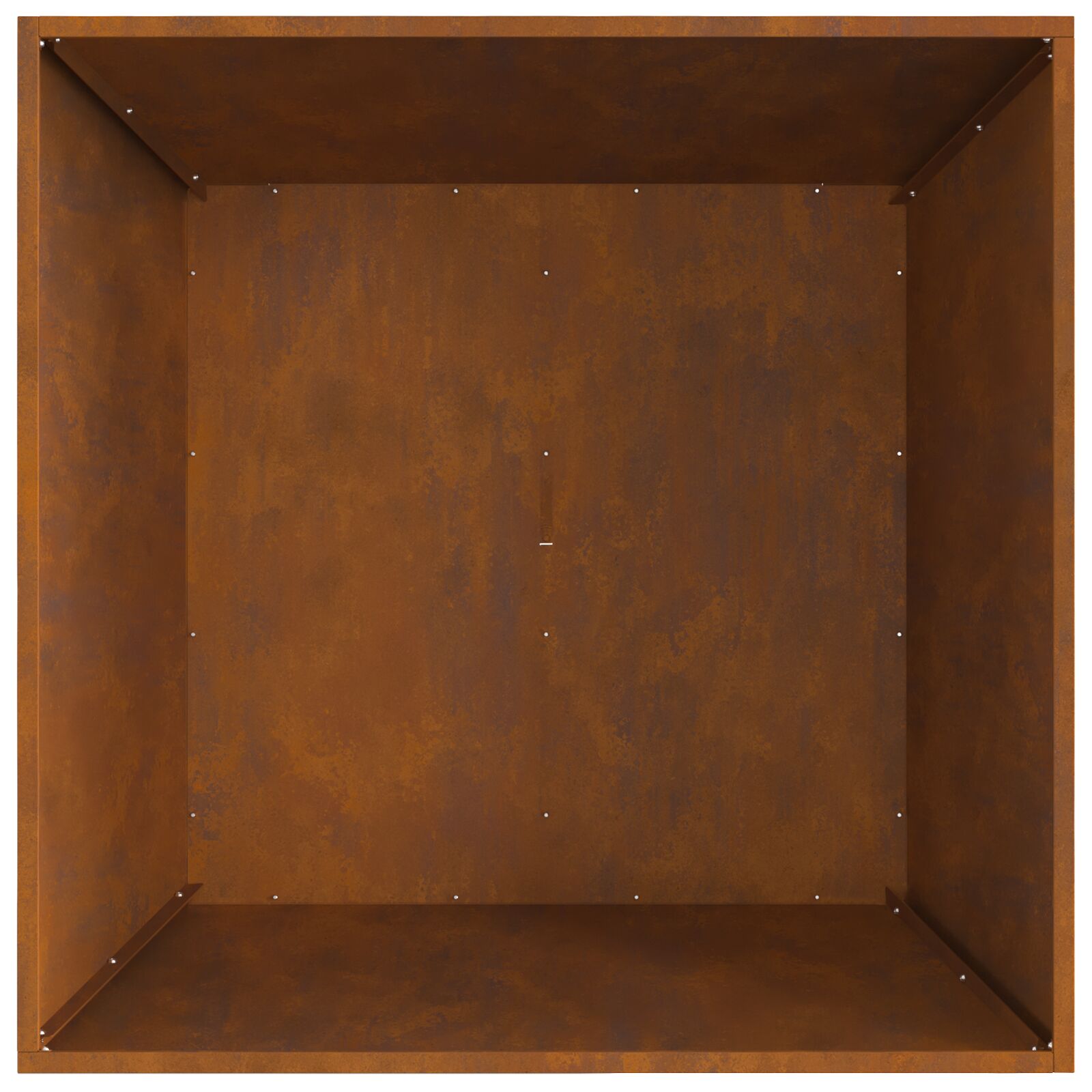 Fire Pit Square 80x80x40 cm Weatherproof Steel