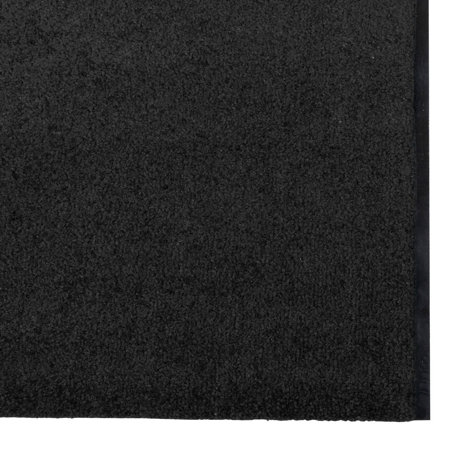 Doormat, Washable, Black, 120x400 cm