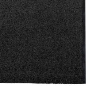 Doormat, Washable, Black, 120x400 cm