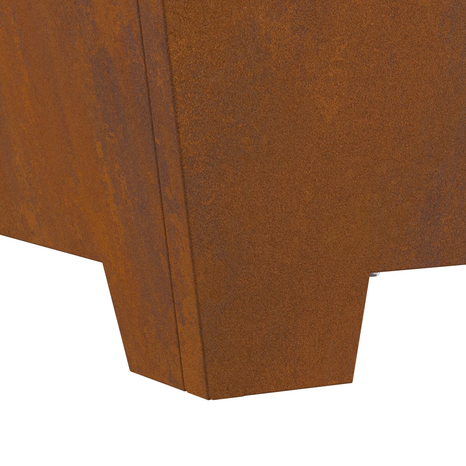 Fire Pit Square 80x80x40 cm Weatherproof Steel