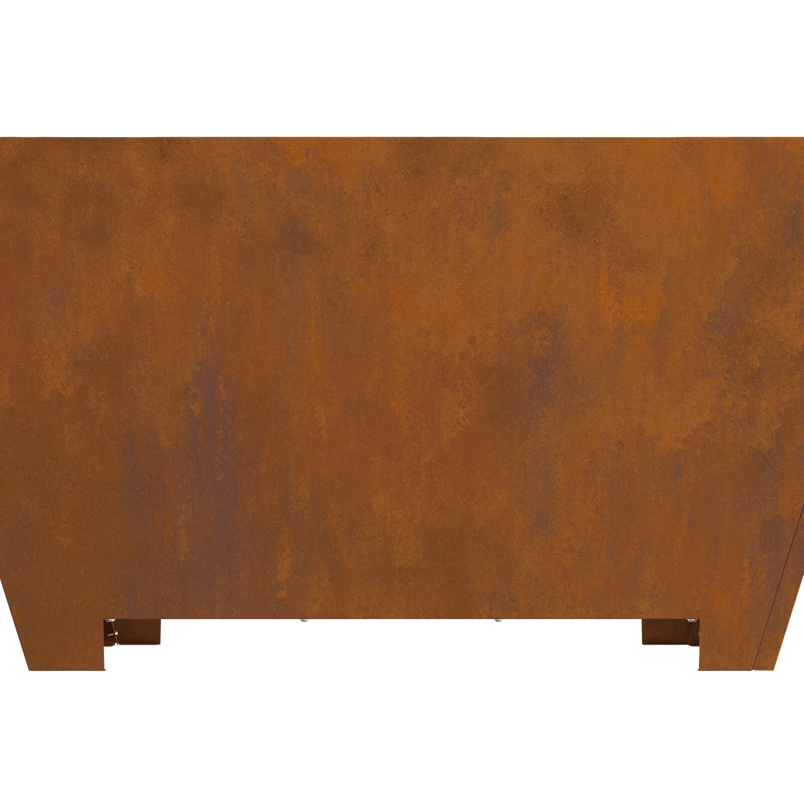 Fire Pit Square 80x80x40 cm Weatherproof Steel