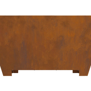 Fire Pit Square 80x80x40 cm Weatherproof Steel