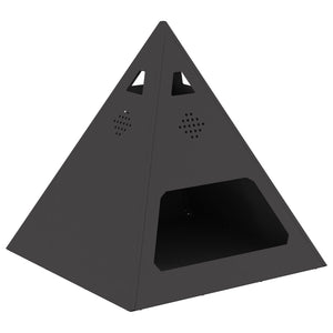 Fireplace Pyramid Black 50x50x51 cm Steel