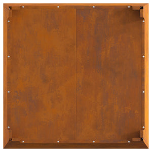 Fyrsted Square 80x80x43 cm Weathered Steel