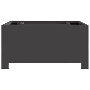 Fire pit Firkanth black 60x60x30 cm steel