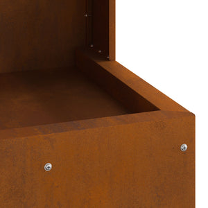 Square 35x35x100 cm Weatherproof Steel
