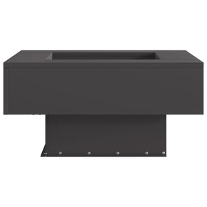 Fireplace Square Black 60x60x30 cm Steel