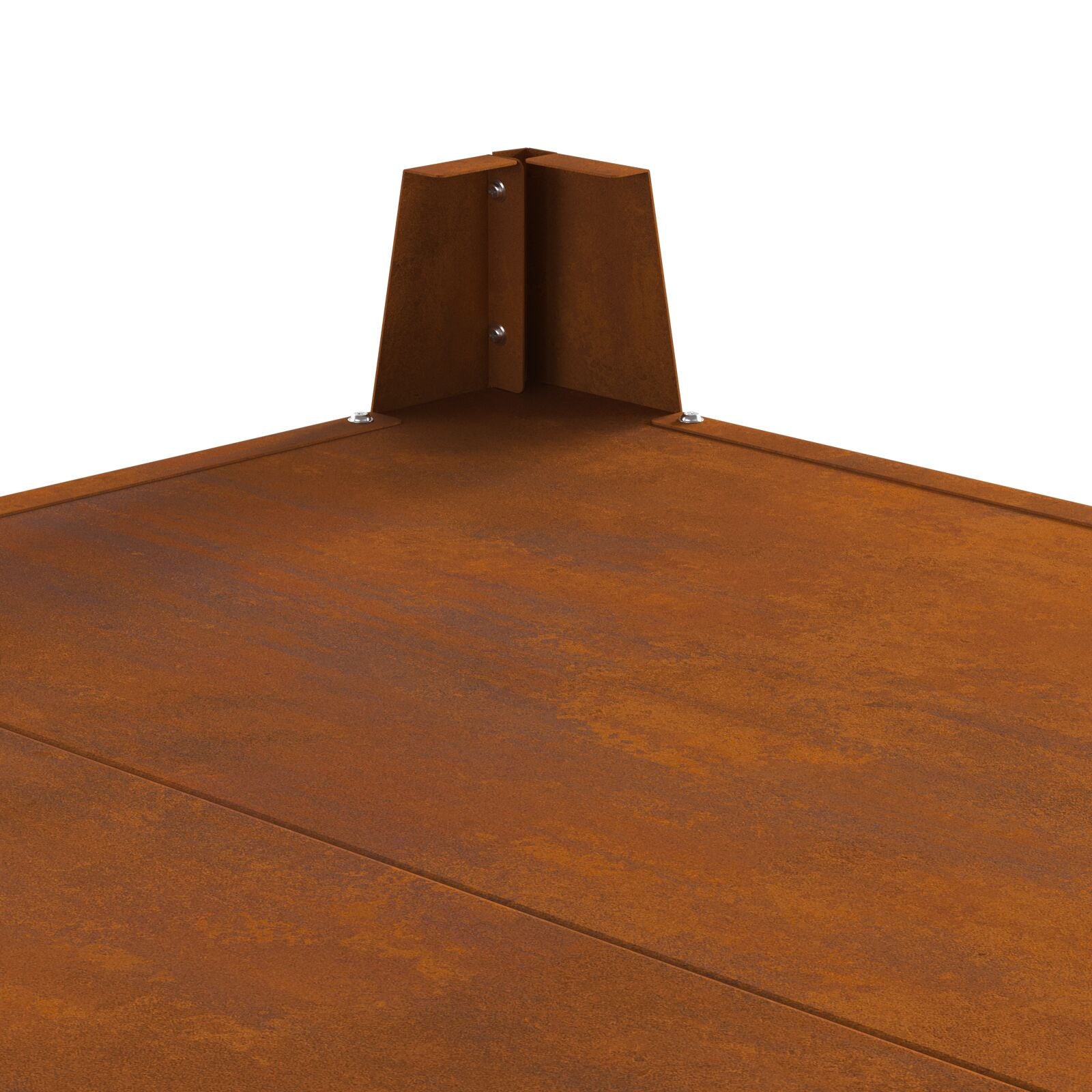 Fyrsted Square 80x80x43 cm Weathered Steel