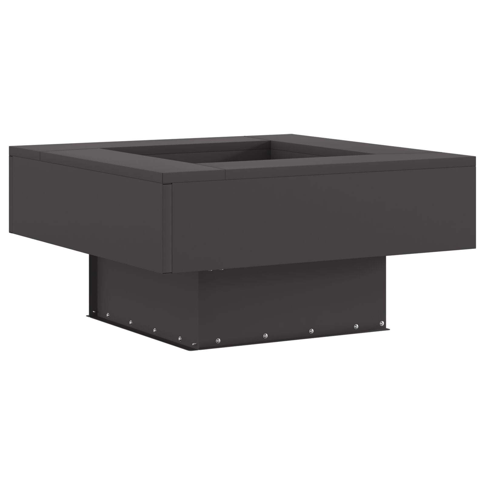 Fireplace Square Black 60x60x30 cm Steel