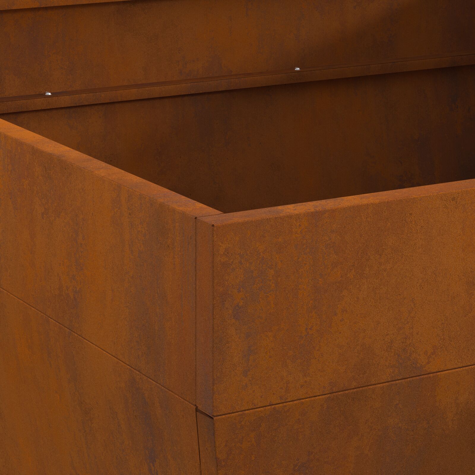 Fyrsted Square 80x80x43 cm Weathered Steel