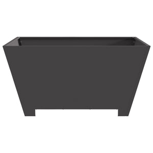 Fireplace Square Black 80x80x40 cm Steel