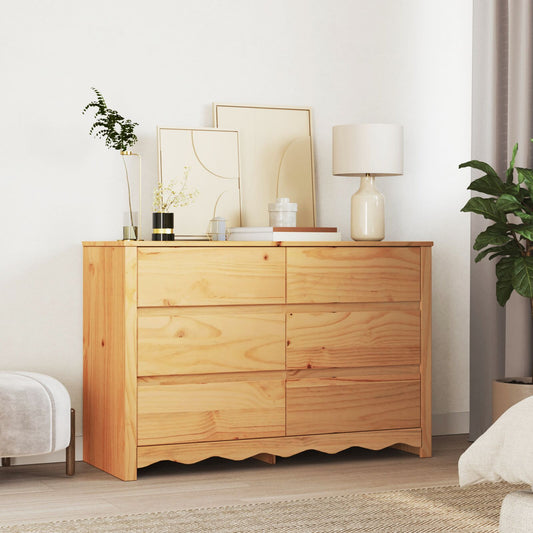 Chest of drawers ""DRAMMEN"" 111x43x73.5 cm Solid Pine