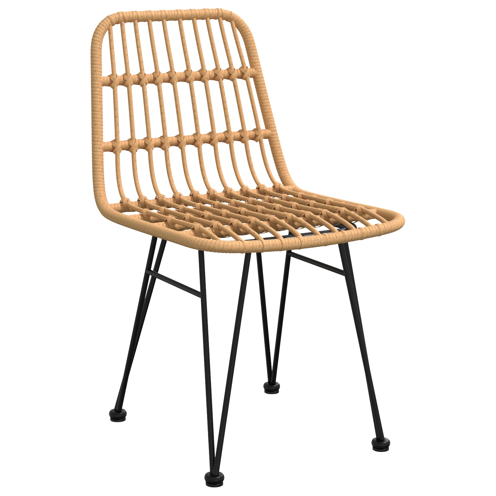 5 Delers Hagemøbelsett Brun Poly Rattan