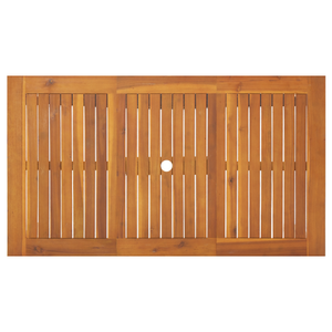 5 Delers Hage Spisebord Sett Beige Poly Rattan Akasie