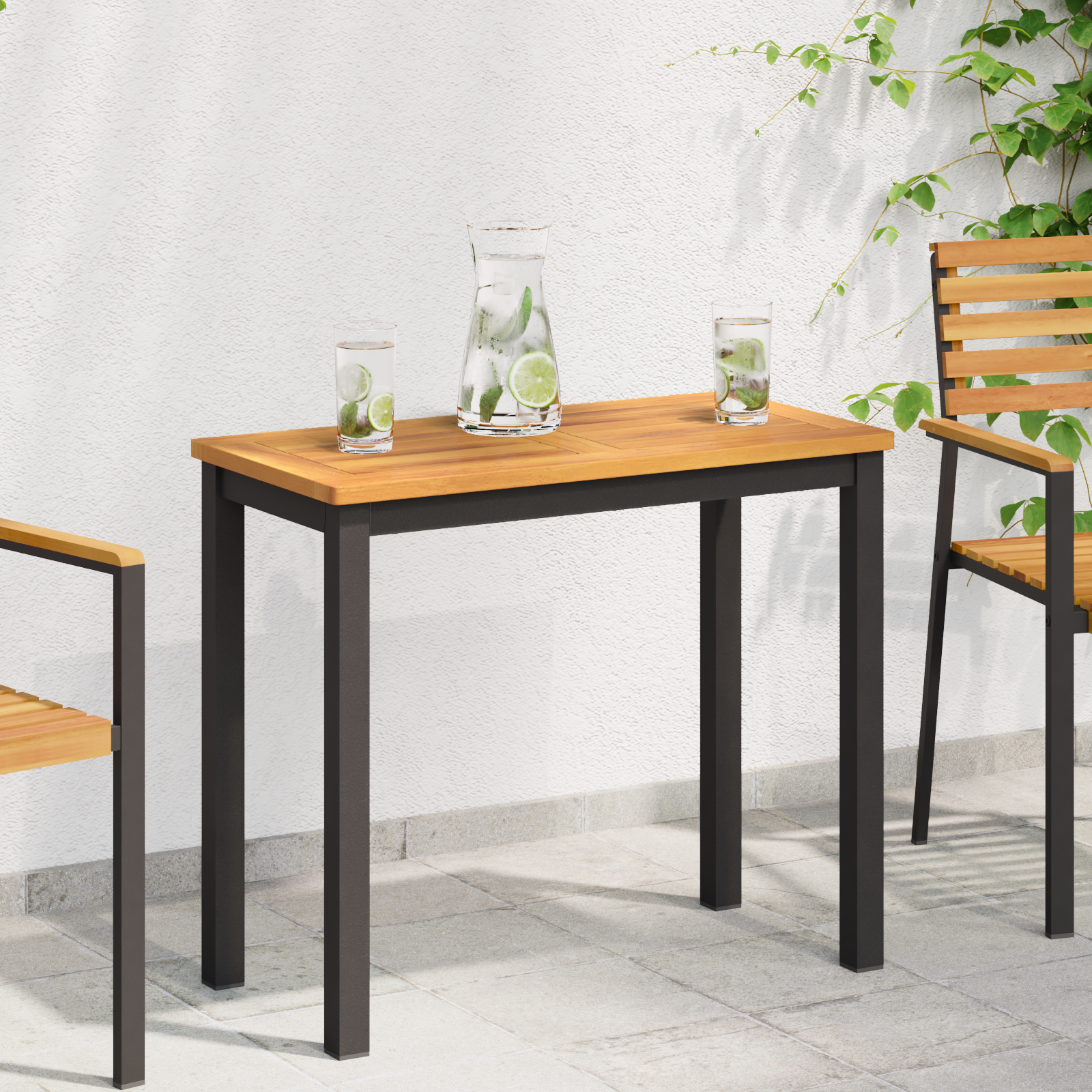 Bordplate 100x50x2,2 cm Rektangulært Solid Tre Acacia