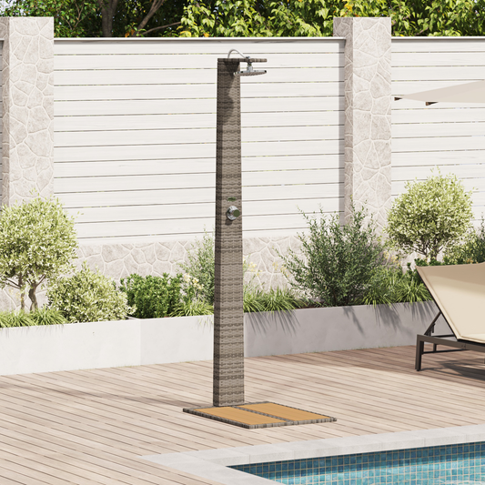 Hagedusj Grå 60x80x214 cm Poly Rattan
